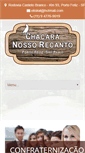 Mobile Screenshot of chacaranossorecanto.com.br