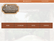 Tablet Screenshot of chacaranossorecanto.com.br